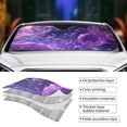 thumbnail image 3 of Kdxio Purple Bubble Abstract Art Print Front Windshield Sun Shade,Folding Auto Sunshade for Car Truck SUV-Medium, 3 of 5