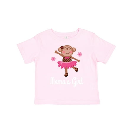 

Inktastic Mema Girl Ballerina Monkey Girls Toddler T-Shirt