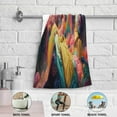 thumbnail image 5 of Magic Colorful Mushroom Cloud Hand Towels, Kitchen Towel Ultra Soft and Absorbent,Decorative Fingertip Face Towel for Bathroom Hotel, 2 PCS, 28.3"x 14.4", 5 of 6