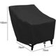 thumbnail image 2 of Cubierta para silla apilable de jardín, toldo para patio Anti-UV/a prueba de viento/impermeable 210D Sillas apilables de tela Oxford Cubierta universal para silla de jardín (1 pieza) esquí esquí Gafas de esquí, 2 of 5