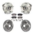 thumbnail image 1 of Transit Auto Front Hub Bearing Assembly Disc Brake Rotors and Ceramic Pads Kit for Car Subaru Impreza Legacy KBB-100515, 1 of 11