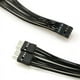 thumbnail image 5 of 3X Cable de Extensión de Audio HD de Placa Base 9Pin 1 Hembra Una 2 Macho Y Cable Divisor Negro para PC DIY 10cm, 5 of 5