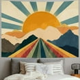 thumbnail image 2 of Creowell Vintage Sun Tapestry for Classroom Rainbow Boho 70s Sunshine Sunset Tapestries Wall Hanging Aesthetic Retro Tapestrys for Living Room Dorm Painting, 2 of 6