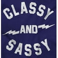 thumbnail image 2 of Classy and Sassy Strong Gym Workout Women's Graphic T Shirt Tees Brisco Brands S, 2 of 6
