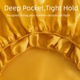 thumbnail image 3 of Satin Sheets Set – 4 Piece Luxury Silk Feel Bedding, Ultra Soft & Wrinkle Free with Deep Pocket, Cooling Comfort for Hair and Skin, 3 of 5