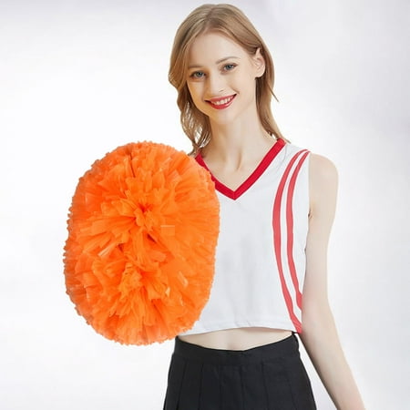 

2PCS Cheerleaders Handheld Colorful Flowers Sports Events Sports Activities Performance Cheering Supplies Lightweight And Easy To Use Handle Design Off