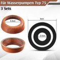 thumbnail image 3 of 6pcs/Set Garden Pump Hand Pump Well Pump Seal Replacement Parts for Most Model 75 Water Pumps Access, 3 of 5