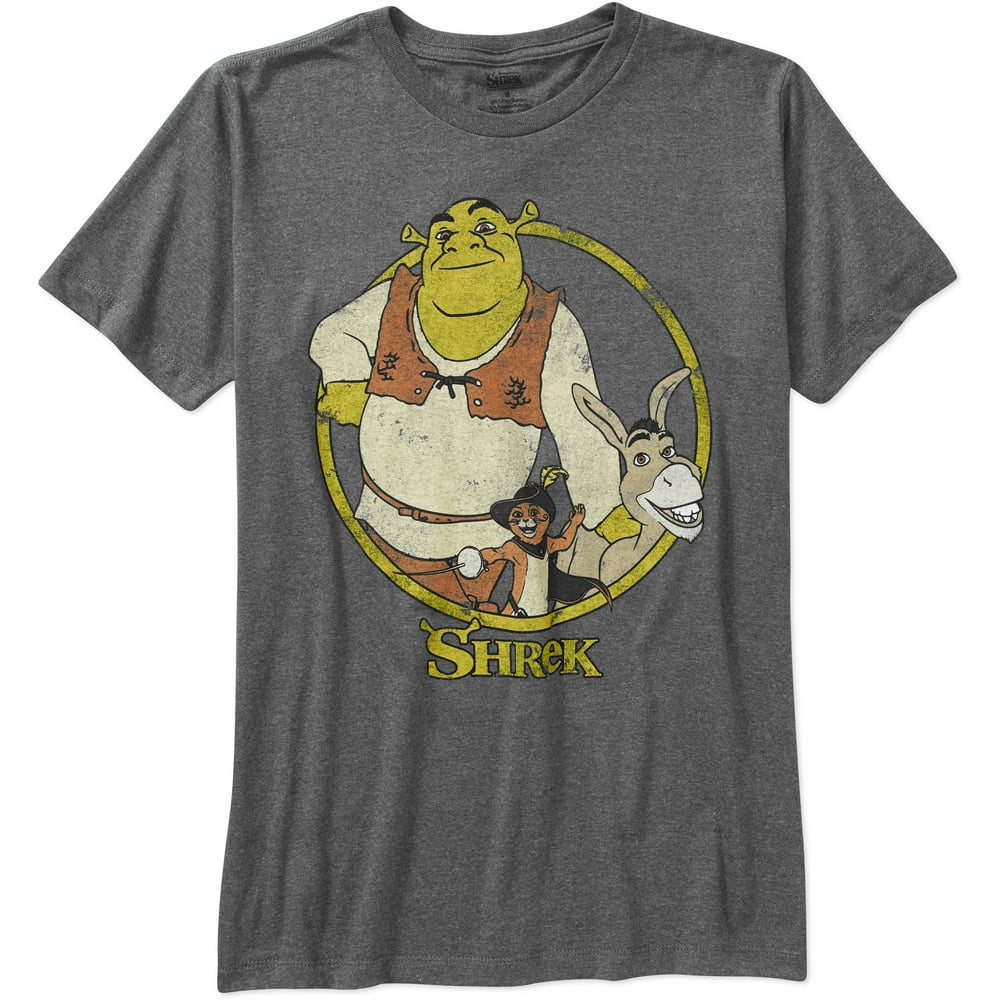 Shrek - Dreamworks Shrek Men's Short Sleeve Graphic Tee - Walmart.com ...
