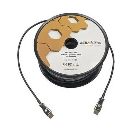 UPC: 0850023208422 | BZB Gear HDMI 2.0 18Gbps 4K Active Optical Cable – 164 ft.