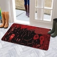 thumbnail image 5 of DeisgnName Welcome Doormat,Non-Slip Doormat Indoor Outdoor 17x30 Inch Pumpkin Skull Bat Spider Switch Rug for Winter Holiday Home Kitchen, 5 of 6