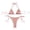 Champagne, variant on Joernso 2Pcs/Set Women Bikini Set Bronzing Surface Halter Bra Lace-up Briefs Set Quick Drying Swimsuit Beachwear