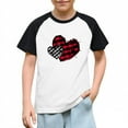 thumbnail image 1 of Blusas y camisas de manga corta con cuello redondo para niños y niñas, blusa de manga corta con estampado de cuello redondo, 1 of 7