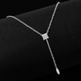 thumbnail image 3 of Lab Grown Diamond Lariat Pendant Necklace For Women |4 Carat IGI Certified Princess Shape FG VS | 18K White Gold |Vanna Lariat Pendant FRIENDLY DIAMONDS, 3 of 6