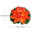 thumbnail image 2 of YOSADIER 3Pcs Floating Plants for Pond Lotus Flower Imitation Lotus with Flower Shape Leaf Shape, 2 of 8