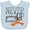Blue, variant on Inktastic Never Giving Up Limb Loss Awareness Orange Ribbon Boys or Girls Baby Bib