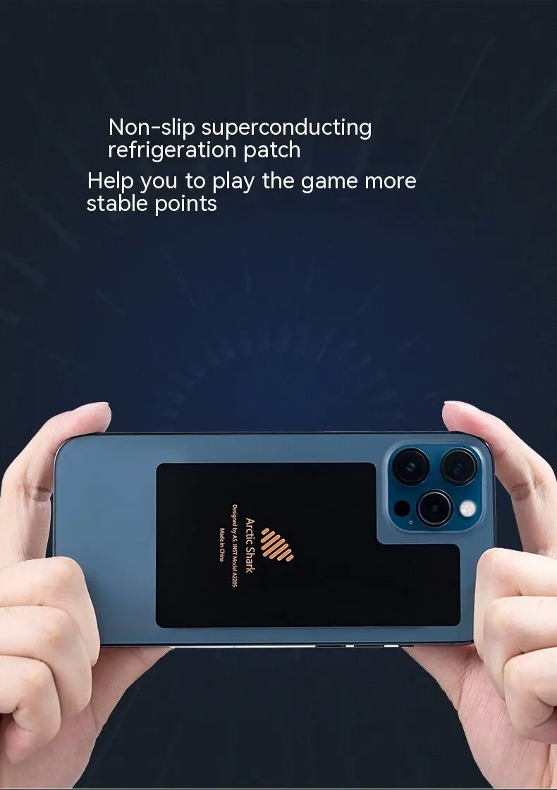 Phone Cooling Plate & Heatsink Pad – Advanced Thermal Dissipation for Gaming & Streaming Enhanced Heat Absorption Radiator Fan Ready Compatible with iPhone & Smartphones with Left-Positioned Cameras