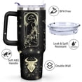 thumbnail image 2 of Constellation Tumbler with Lid and Straw, Sagittarius Tumbler, Goth Tumbler, Constellation Cup/Mug, Zodiac Gifts for Men Women, Constellation Gifts, 40oz Skinny Tumblers with Lids and Straws, 2 of 5