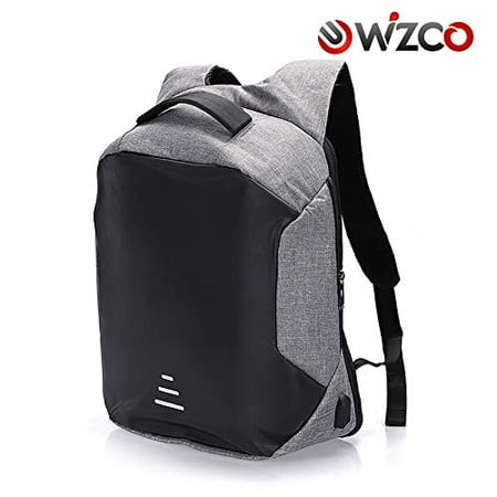 CHUANG XIN Anti Theft Business Laptop Backpack with USB Charging Port Headphone Port, Water Resistant, Slim Travel Backpack