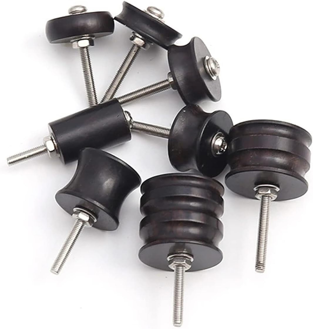 ABPETE Leather Burnisher Bits 10-Pack for Rotary Tools Pointed Tip and Multi Grooved Burnishing Tips Leather Edge Burnisher