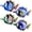 E, variant on Bdday Simulation Fish Iron Long Mouth Fish Wall Hanging Metal Wall Decoration Pendant Metal Products