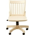thumbnail image 6 of OSP Deluxe Armless Wood Bankers Chair with Wood Seat, Antique White, 6 of 6