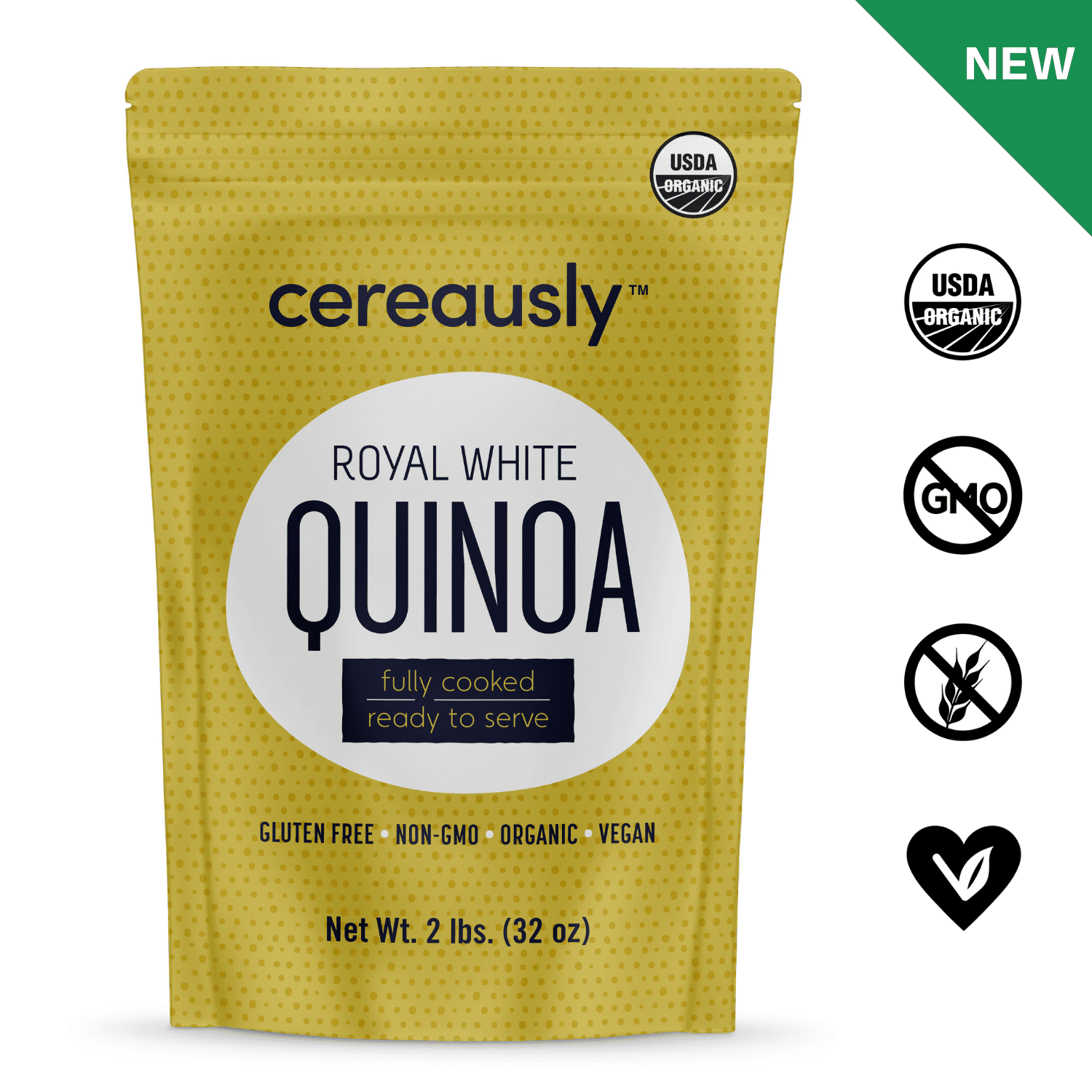 Fully Cooked Organic White Quinoa