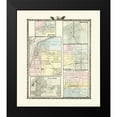 thumbnail image 2 of Warner 12x13 Black Modern Framed Museum Art Print Titled - Macomb, Marshall, Warsaw, Canton, Nauvoo, Tuscola, 2 of 5