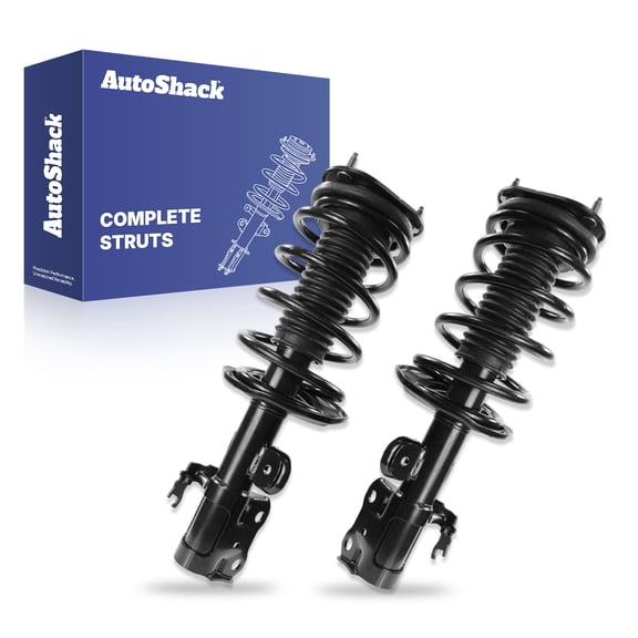 AutoShack Front Complete Strut & Coil Spring Assemblies - Driver and Passenger Side for Toyota, Prius 2010-2015, FWD L4 1.8L