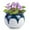 Blue-White, variant on BUYMAX 8 inch African Violet Pots – Ceramic Easy Self Watering Plant Pot for Busy Plant Lovers,Modern Decor White Flower Pots