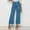 Blue, variant on Women's Jeans Clearance Under $10 Fashion Comfortable Casual Versatile Pocket Straight Leg Trousers Long Pants