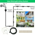 thumbnail image 2 of Spray Indoor And Outdoor Garden Plants And Flowers Watering Irrigation Kit Atomized Automatic Water Nozzle Hose black 6m suit, 2 of 9