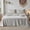 Knot Grey, variant on Simple&Opulence 100% Linen Hollow Hemstitch Sheet Set -4 Pieces European Flax Pure Washed Bed Sheets (1 Flat Sheet, 1 Fitted Sheet,2 Pillowcases) -Breathable and Soft (Hemstitch White, King)