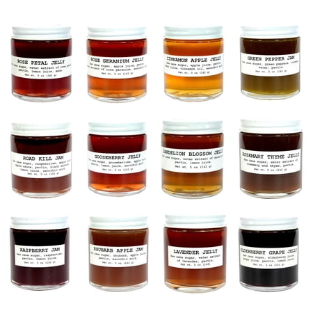 Gourmet Jellies & Jam Gift Set, Assorted Low Sugar Jam & Jellies, Jam & Jelly Gift Sets, Jams, Jellies & Preserves (12 pack) -