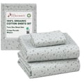 thumbnail image 5 of RUVANTI 100% Organic Cotton Sheets - Twin Sheet Set - 3 Piece Percale Weave Bedding, Crisp, Cooling & Breathable, Soft & Durable, 16" Deep Pocket, Hotel Quality Sábanas - Bud Club, 5 of 7