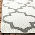 thumbnail image 3 of SAFAVIEH Machine Washable Rug Indoor/Outdoor Bermuda Collection - Bermuda Abraham Geometric Quatrefoil Indoor/Outdoor Runner Rug Ivory/Grey, 2' x 8', 3 of 7