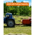 thumbnail image 7 of Ladcaser 3/8" Skid Steer Mount Plate with 2" Removable Trailer Hitch Receiver, Thick Skid Steer Plate Attachment, Universal Skid Loader Tractor Quick Attach Plate, 7 of 7