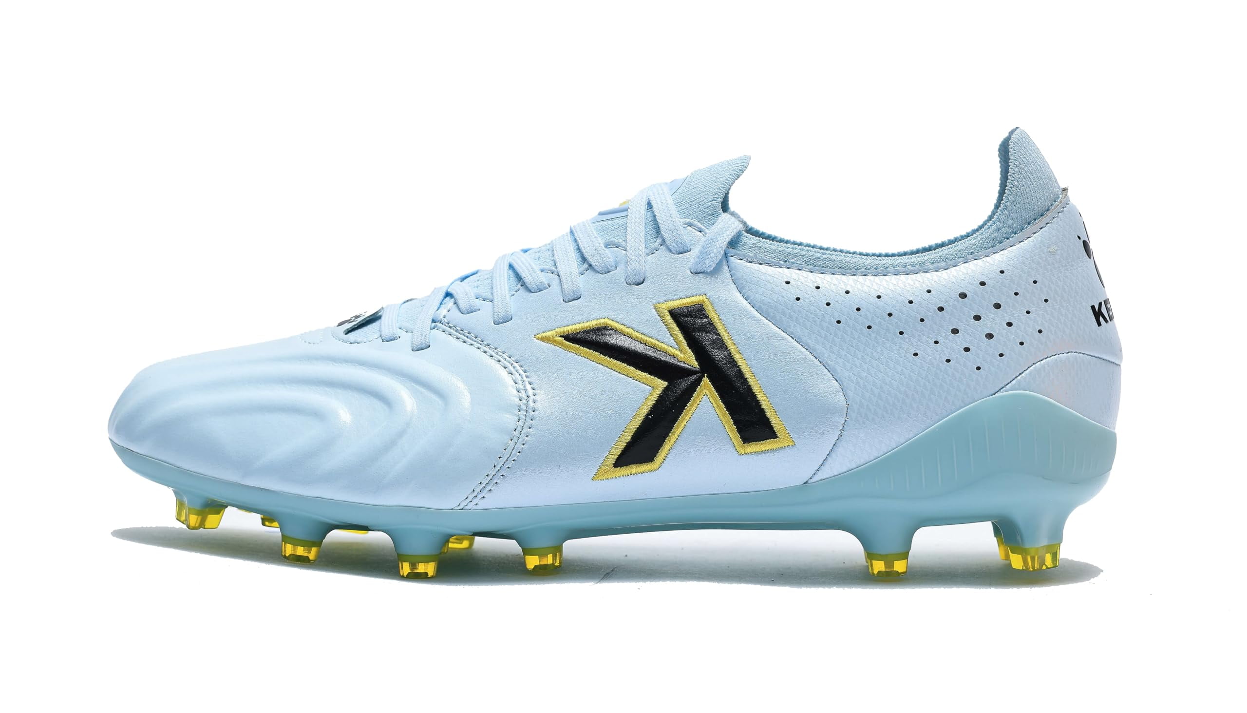 KELME Men's Indoor Soccer Turf Shoes Calf-Skin Futsal Arch Support