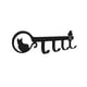 thumbnail image 5 of Bearachild Soporte para llaves Gancho Colgador de puerta Estante decorativo montado en la pared Tornillos de alta resistencia multipropósito Gato negro en forma 2piezas, 5 of 6