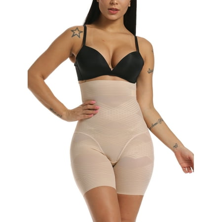 

SLIMBELLE Women Body Shaper Tummy Control Shapewear High Waist Mid-Thigh Slimmer Shorts Underwear Butt Lifter Bodysuit