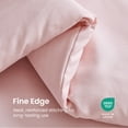 thumbnail image 3 of Sleep Zone 85gsm Cationic Microfiber Comforter Set, Luxury Ultra Soft All Season Bedding, Twin/Twin-XL Pink, 3 of 11