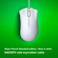 thumbnail image 3 of Monstrate Ratón para juegos con cable , ratón óptico mecánico para diestros, 6400DPI, regalos de cumpleaños para niños y niñas, Juegos de teclado y mouse para computadora Blanco, 3 of 6