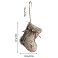 thumbnail image 4 of Pompotops Clearance Sales 2pc Rustic Christmas Tree Ornaments Farm Hanging Decorations Christmas Stocking Tree Ball Ornaments For Christmas Party, 4 of 8