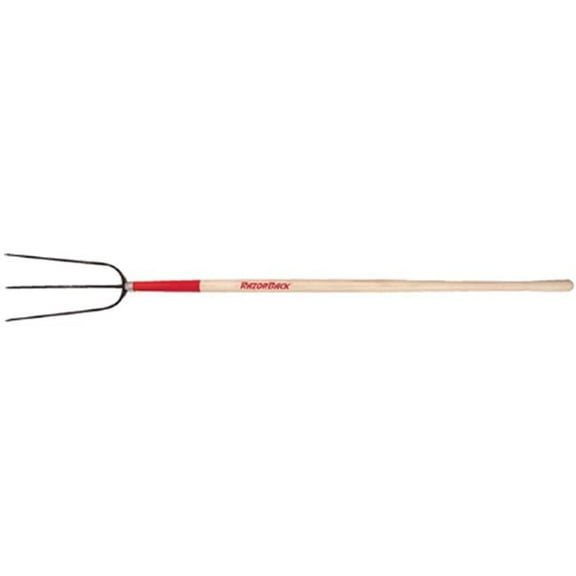 Ames True Temper 73115 3 Tine Hay Fork Forged Wood Handle, White Ash