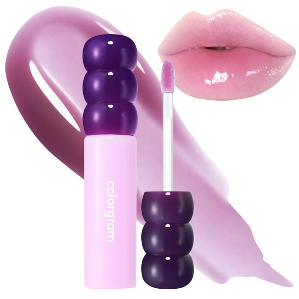 Brillo de labios COLORGRAM FRUITY GLASS GLOSS 01 GRAPE BLACK