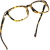 LifeArt Blue Light Blocking Glasses, Anti Eyestrain, Computer Reading Glasses, Gaming Glasses, TV Glasses for Women Men, Anti Glare (Brown Tortoise, +3.25 Magnification)
