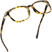 LifeArt Blue Light Blocking Glasses, Anti Eyestrain, Computer Reading Glasses, Gaming Glasses, TV Glasses for Women Men, Anti Glare (Brown Tortoise, +3.25 Magnification)