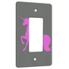 Unicorns Are Pink Design - 1 Gang Decora/ GFCI Wall Plate Metal
