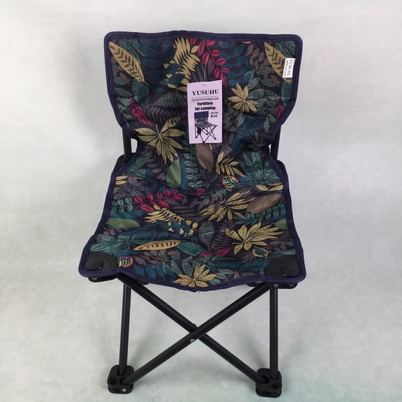 YUSUHU Furniture for camping Folding Camping Chair – Tropical Print Design, unfolds in seconds, perfect for hiking.