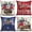 Red Blue, variant on PISONIC Fall Floral Home Sweet Home Throw Pillow Covers 18x18 Inch Set of 4, Bless Our Home Cushion Case Decoration Farmhouse Decor for Couch Sofa