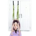 thumbnail image 4 of yoga , ejercicios de inversión de ejercicios, hamaca de yoga, cinturones de entrenamiento Verde kusrkot Entrenador de estiramiento de yoga, 4 of 8